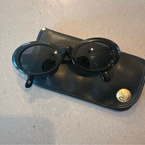 GIANNI VERSACE MEDUSA SUNGLASSES EYE WEAR METAL PLASTIC MOD.527/B BLACK 66MT596